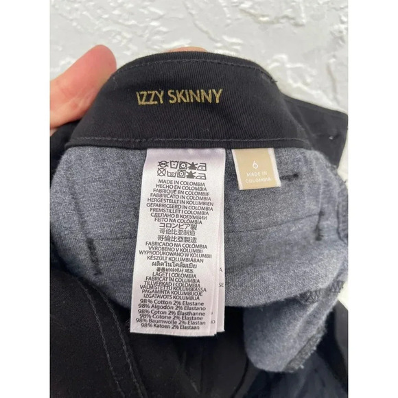 Michael Kors Womens Moto Stretch Low Rise Ankle Zip Skinny Leg Jeans Black Sz 6 - Picture 15 of 16